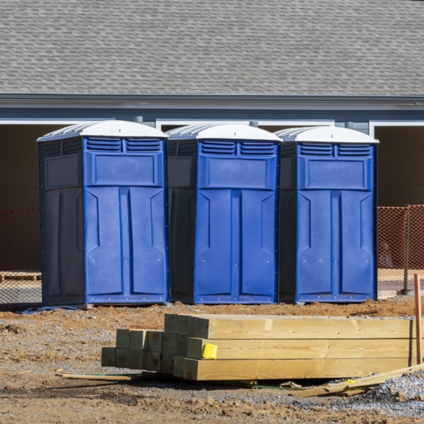 how often are the portable toilets cleaned and serviced during a rental period in Glade Pennsylvania